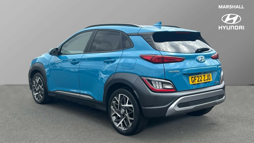 Hyundai Kona Kona 1.6 Gdi Hybrid Premium Dct GF22ZJO Blue #5