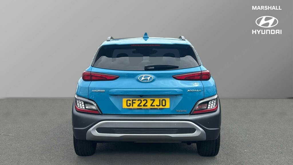 Hyundai Kona Kona 1.6 Gdi Hybrid Premium Dct GF22ZJO Blue #4