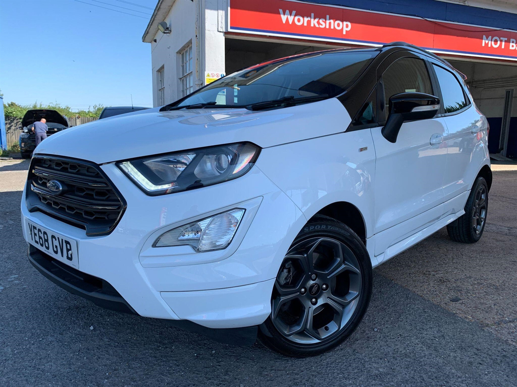 Ford Ecosport 1.0T Ecoboost St-line Euro 6 Ss White