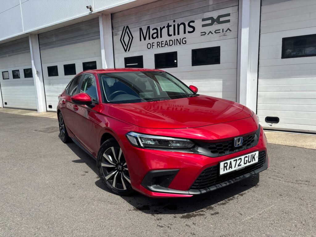 Honda Civic 2.0 H I-mmd Elegance Hatchback Hybrid E Red