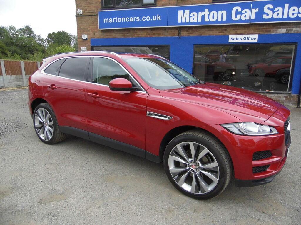 Jaguar F-Pace Suv 2.0 D240 Portfolio Awd Euro 6 Ss OY69UPN Red #5