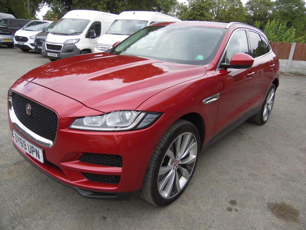 Jaguar F-Pace Suv 2.0 D240 Portfolio Awd Euro 6 Ss OY69UPN Red #6