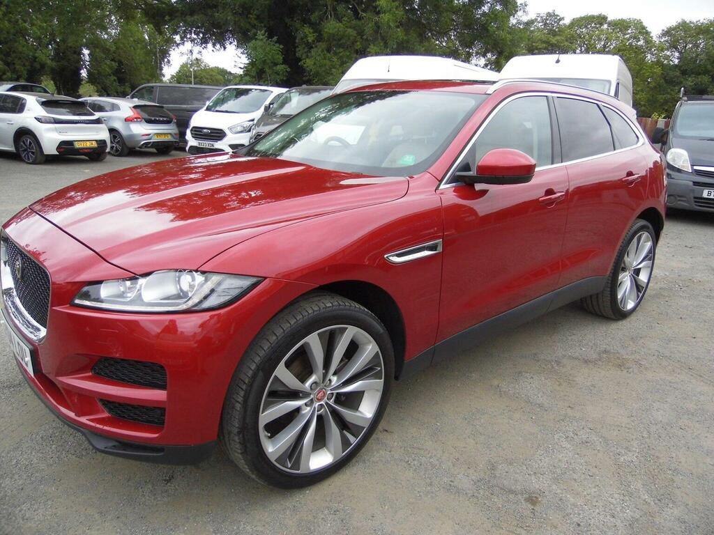 Jaguar F-Pace Suv 2.0 D240 Portfolio Awd Euro 6 Ss OY69UPN Red #3