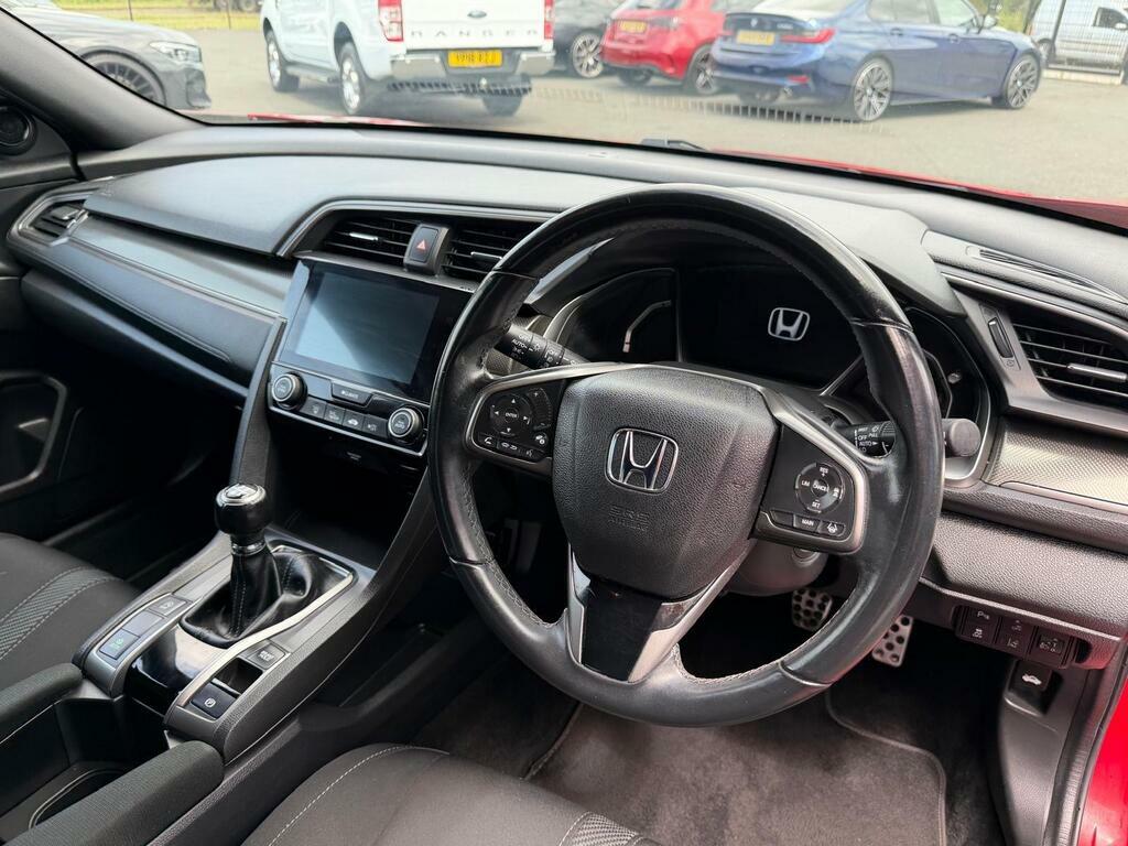Honda Civic 1.0 Vtec Turbo Sr Euro 6 S S Red #5