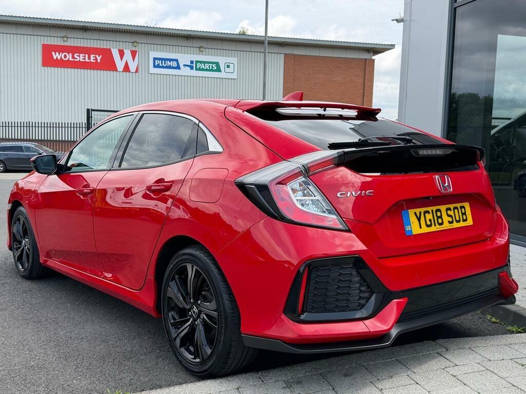 Honda Civic 1.0 Vtec Turbo Sr Euro 6 S S Red #4