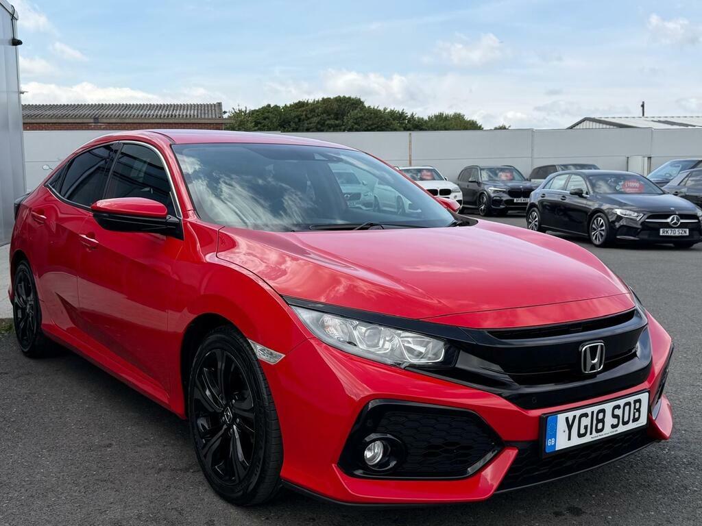 Honda Civic 1.0 Vtec Turbo Sr Euro 6 S S Red #2