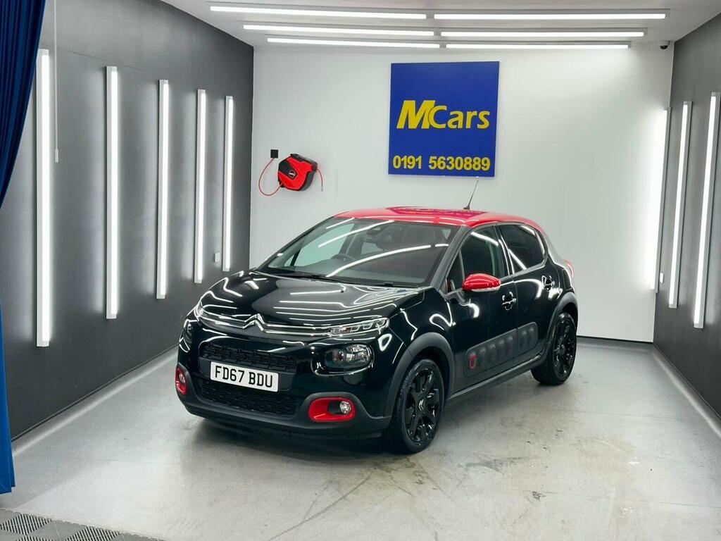 Citroen C3 Hatchback 1.2 Puretech Flair Euro 6 Ss 201 FD67BDU Black #3