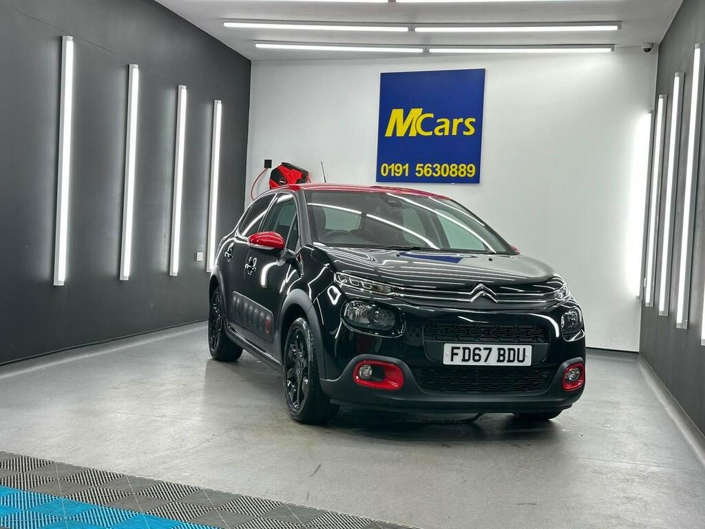 Citroen C3 Hatchback 1.2 Puretech Flair Euro 6 Ss 201 FD67BDU Black #5