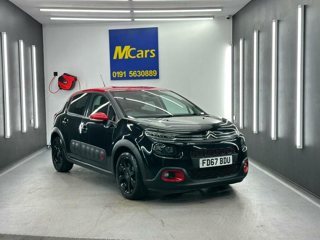 Citroen C3 Hatchback 1.2 Puretech Flair Euro 6 Ss 201 FD67BDU Black #6