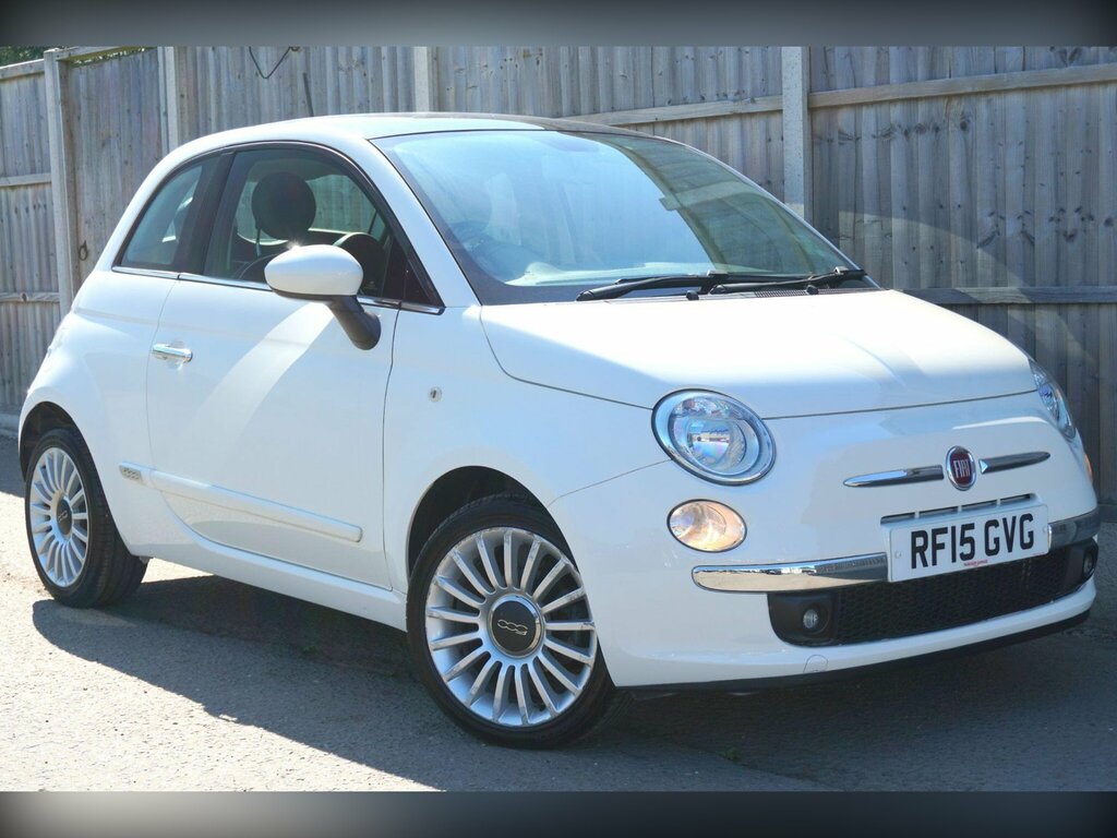 Fiat 500 1.2 Lounge Euro 6 Ss White