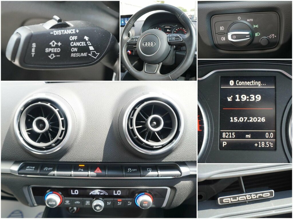 Audi A3 1.8 Tfsi Sport Sportback S Tronic Quatt Black #5