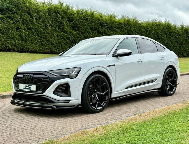 Audi Q8 e tron 55 S Line Sportback White #6
