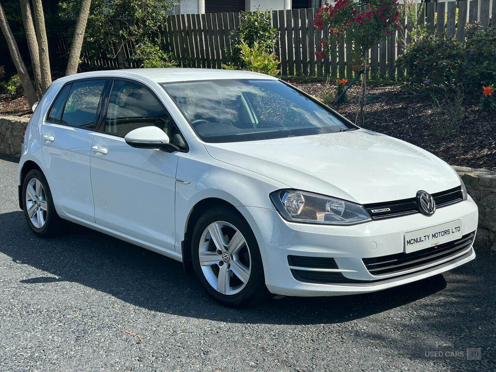 Volkswagen Golf 1.6 Tdi 110 Bluemotion White