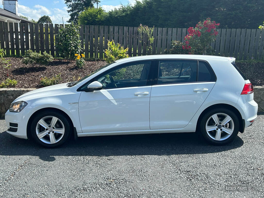 Volkswagen Golf 1.6 Tdi 110 Bluemotion VE65VRW White #5