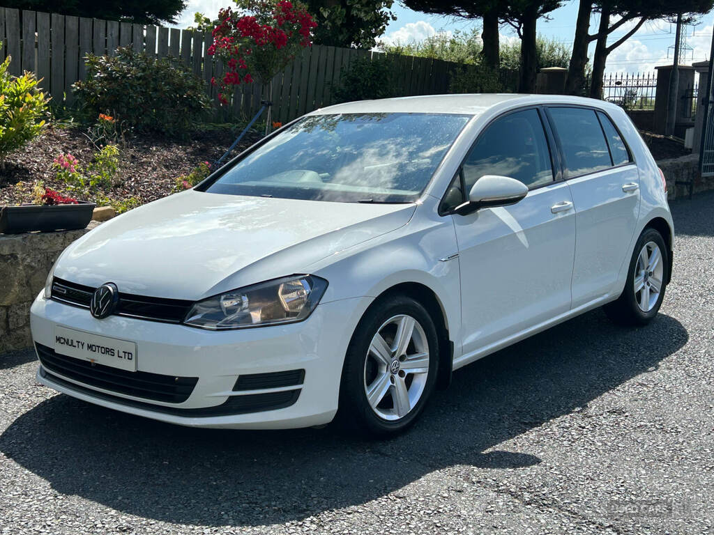 Volkswagen Golf 1.6 Tdi 110 Bluemotion VE65VRW White #4