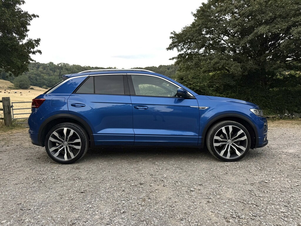 Volkswagen T-Roc 2.0 Tdi R-line Blue #4