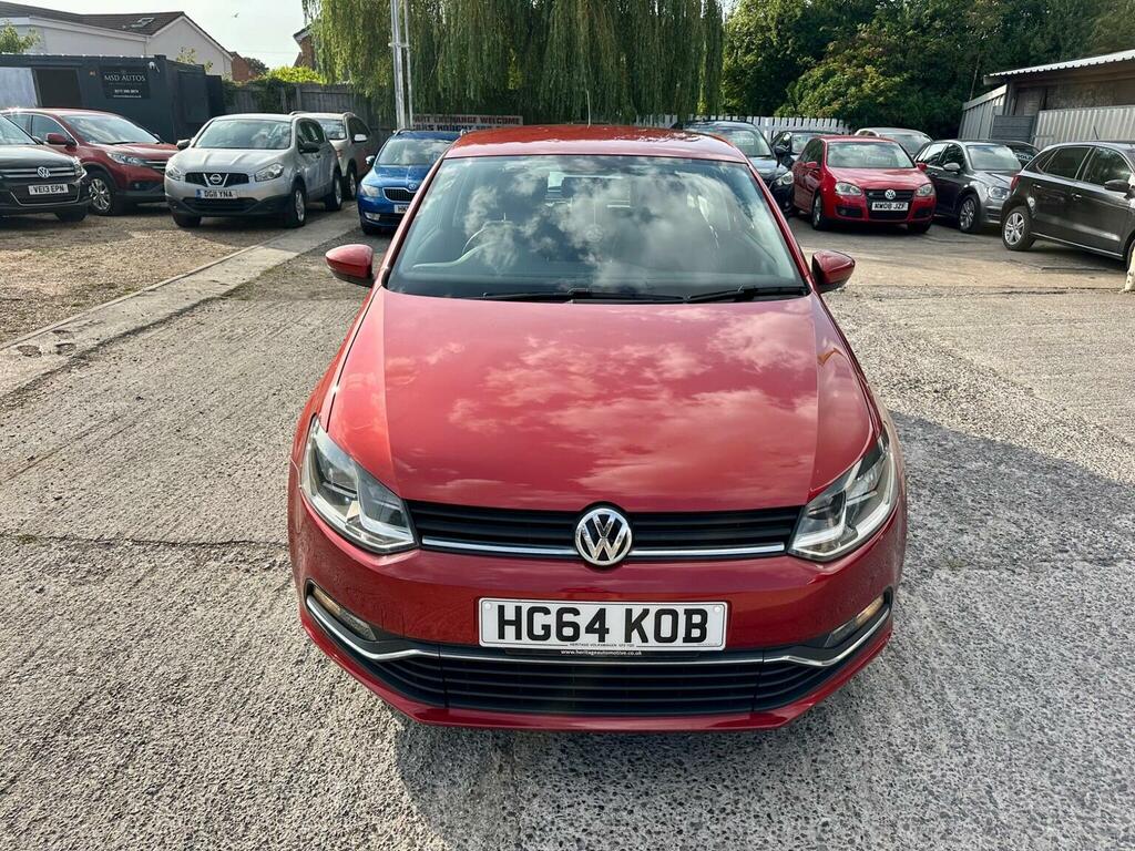 Volkswagen Polo 1.0 Bluemotion Tech Se Euro 6 Ss 2014 HG64KOB Red #4