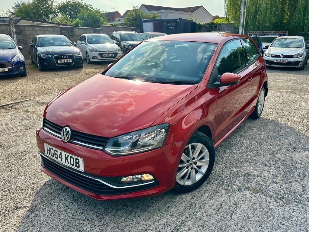 Volkswagen Polo 1.0 Bluemotion Tech Se Euro 6 Ss 2014 HG64KOB Red #6