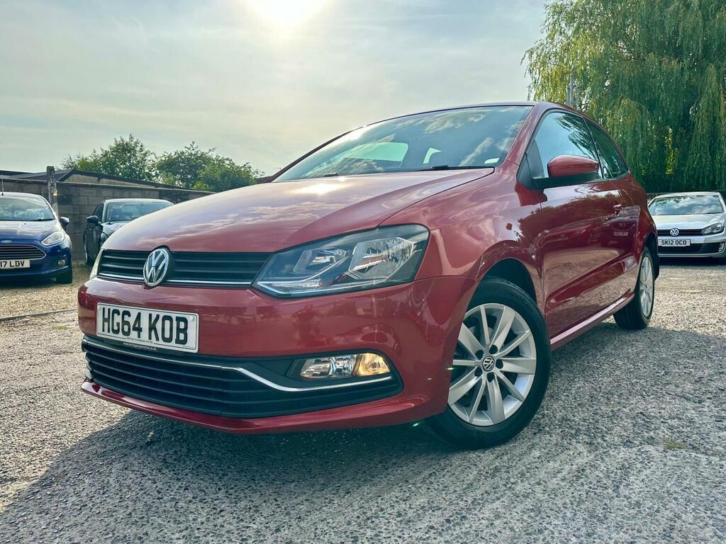 Volkswagen Polo 1.0 Bluemotion Tech Se Euro 6 Ss 2014 HG64KOB Red #5