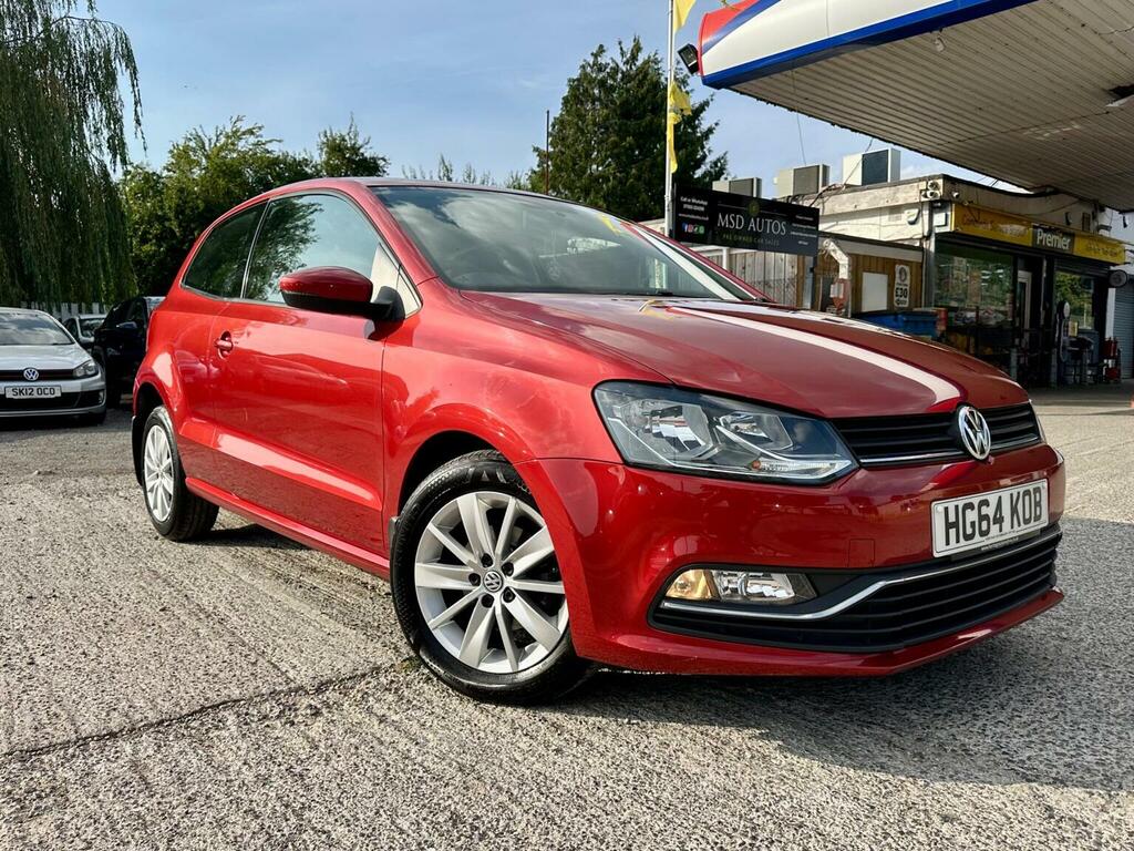 Volkswagen Polo 1.0 Bluemotion Tech Se Euro 6 Ss 2014 HG64KOB Red