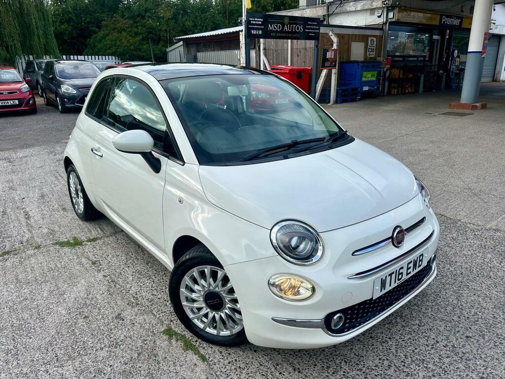 Fiat 500 1.2 Lounge Euro 6 Ss 2016 WT16EWB White #2