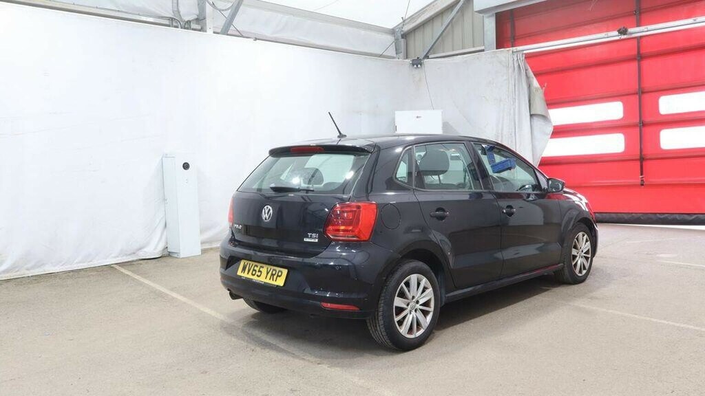 Volkswagen Polo Hatchback 1.2 Tsi Bluemotion Tech Se Euro 6 Ss WV65YRP Black #4