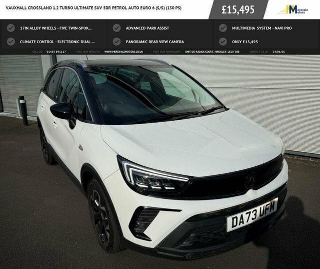 Vauxhall Crossland 1.2 Turbo Ultimate Suv Euro 6 S S White #2