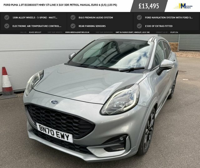 Ford Puma 1.0T Ecoboost Mhev St-line X Suv BN70EWY Silver