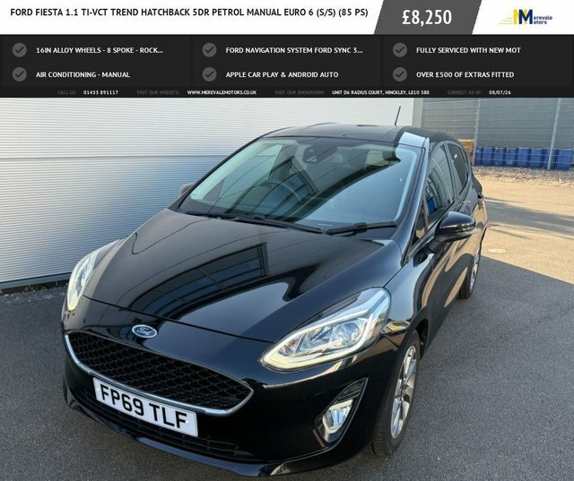 Ford Fiesta 1.1 Ti-vct Trend Hatchback Euro Black