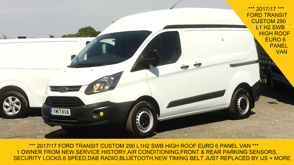 Ford Transit Custom 290 L1 H2 Swb High Roof,air Conditioning,parking S