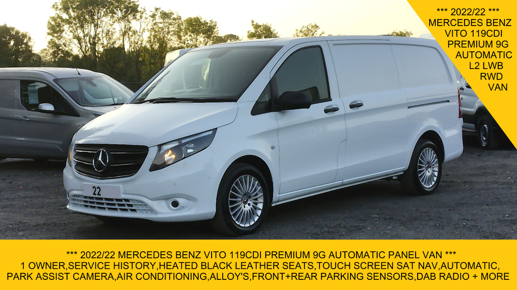 Mercedes-Benz Vito 119 Cdi Premium 9G 190Ps Rwd L2 Lwb,leat
