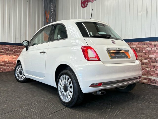 Fiat 500 1.2 Lounge Hatchback Euro 6 S S NG66GOE White #5