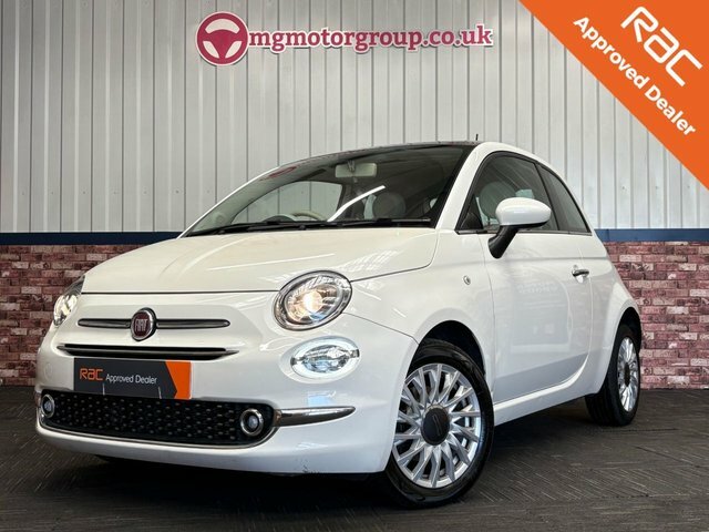 Fiat 500 1.2 Lounge Hatchback Euro 6 S S NG66GOE White #2