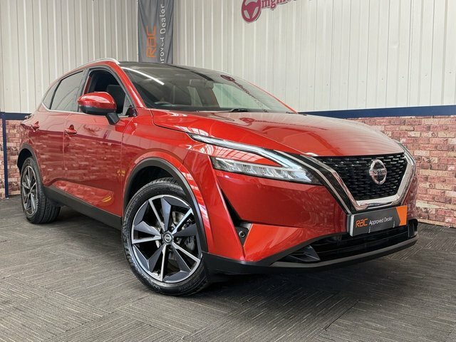 Nissan Qashqai 1.3 Dig-t Mhev Tekna Suv Hybrid Xtron E PN71YYW Red #3