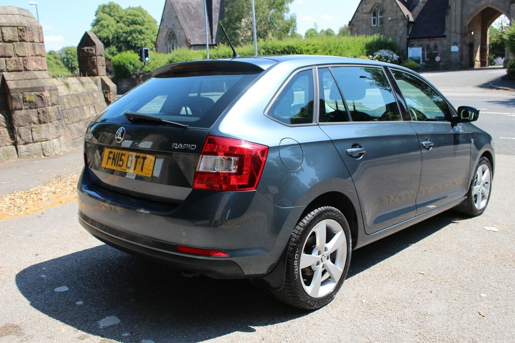 Skoda Rapid Spaceback 1.6 Tdi Se Tech 2015 FN15OTT Grey #3