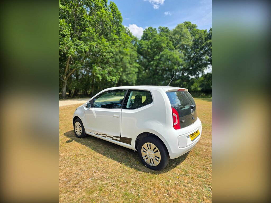 Volkswagen Up Hatchback White #4