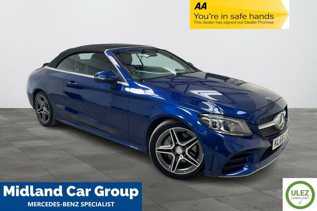 Mercedes-Benz C Class 2.0 C300d Amg Line Premium Cabriolet G-tronic E Blue