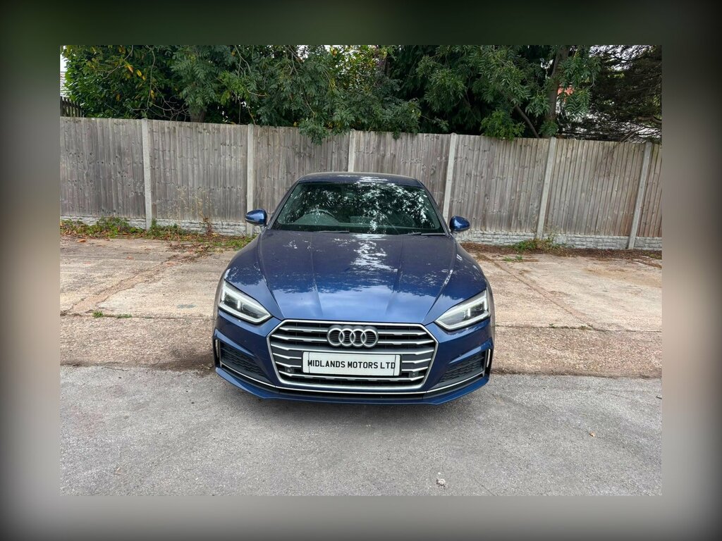 Audi A5 2.0 Tdi Ultra S Line Euro 6 Ss BG17DUA Blue #4