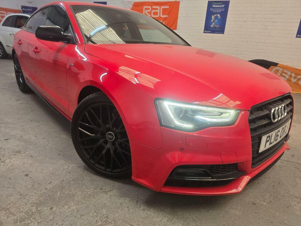 Audi A5 Hatchback 2.0 Tdi Black Edition Plus Sportback Mul Red