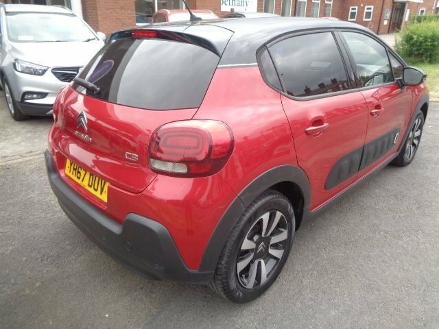 Citroen C3 1.2 Puretech Flair Hatchback Eur YH67DUV Red #6