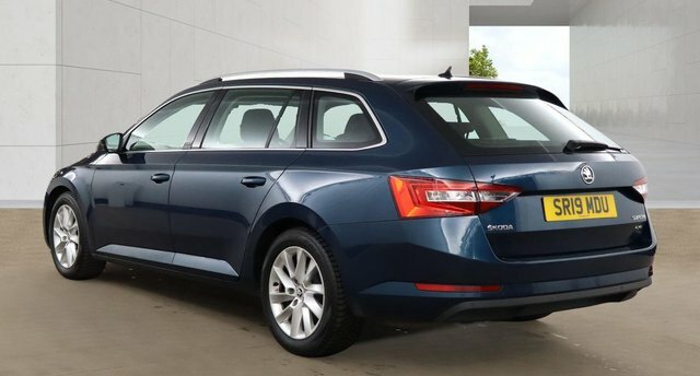 Skoda Superb Tdi Se Estate Blue #3