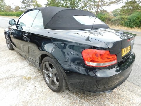 BMW 1 Series Convertible Black #14