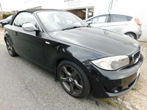 BMW 1 Series Convertible Black #10