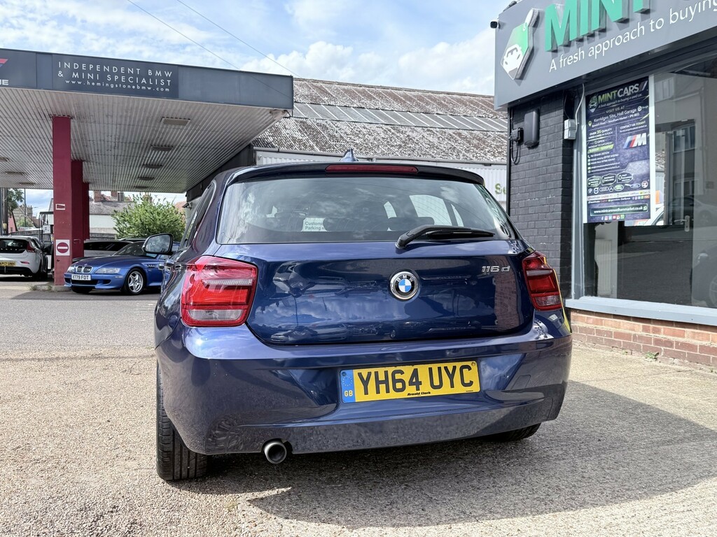BMW 1 Series Hatchback 1.6 116D Efficientdynamics 5-Door 2014 Blue #6