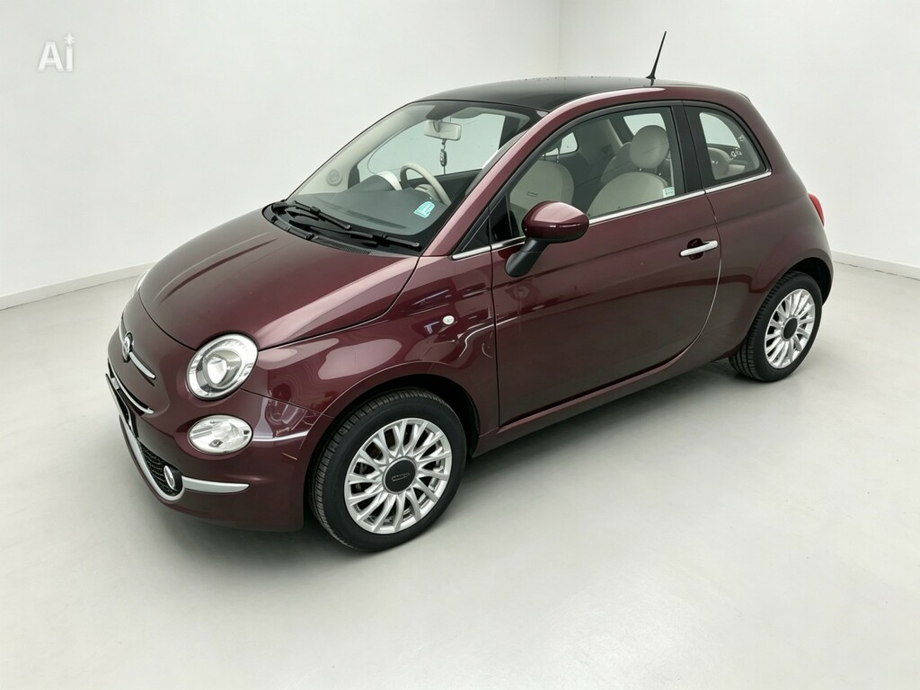 Fiat 500 Hatchback 1.2 500 My17 1.2 69Hp Lounge 2015 Red