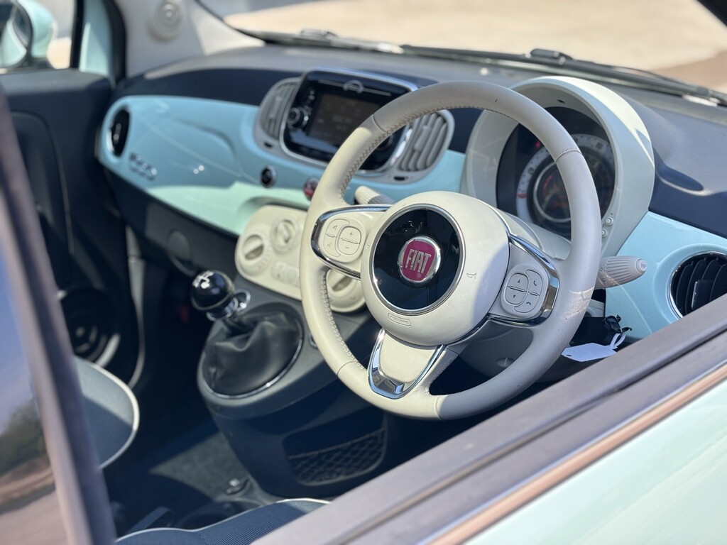 Fiat 500 Hatchback Blue #22