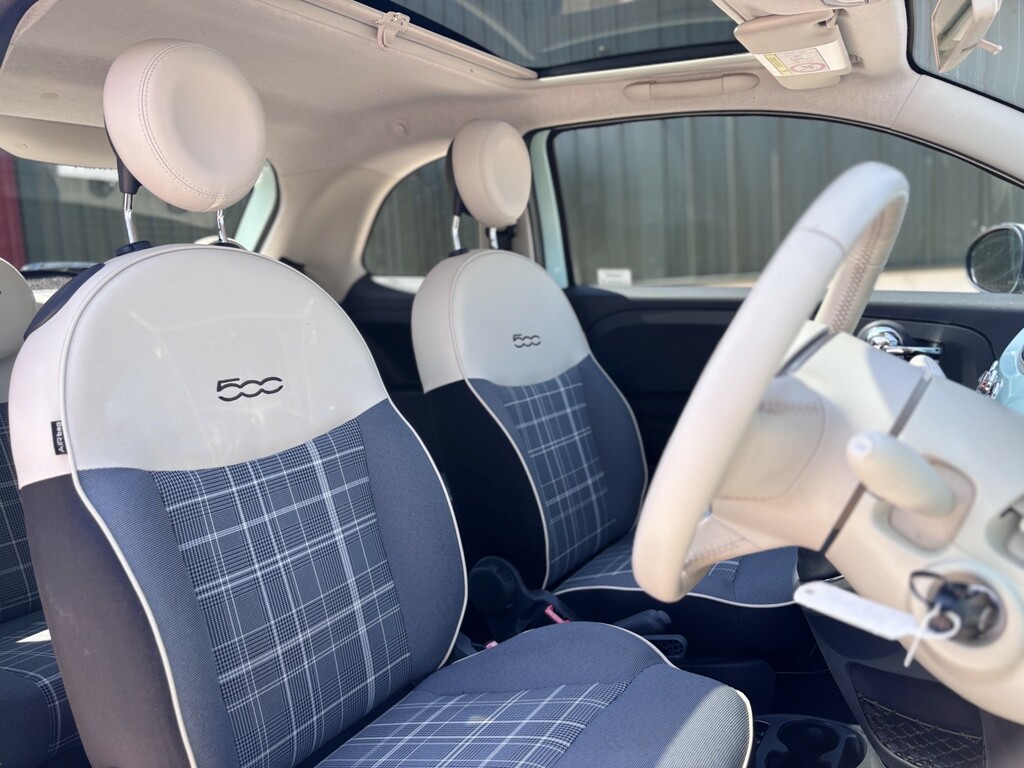 Fiat 500 Hatchback Blue #25