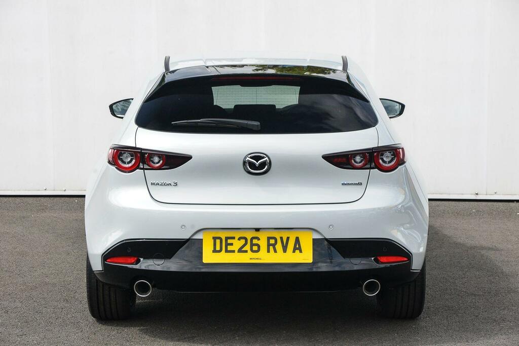 Mazda 3 2.0 E-skyactiv X Mhev 186 Exclusive-line White #4