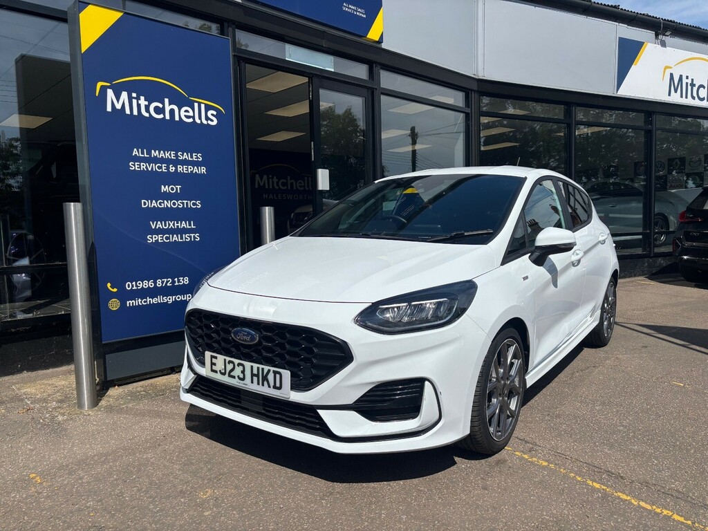 Ford Fiesta 1.0 Ecoboost Hybrid Mhev 125 St-line White