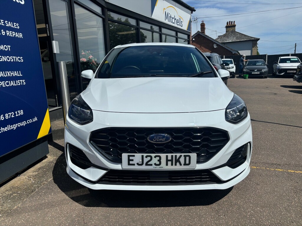 Ford Fiesta 1.0 Ecoboost Hybrid Mhev 125 St-line EJ23HKD White #2
